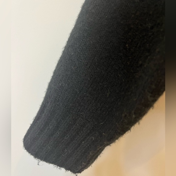 Oak + Fort Oversized Black Knit Sweater Size Small - Picture 2 of 4
